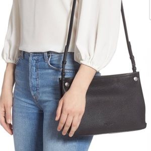 Rag & Bone Black Compass Crossbody Bag or Clutch. Like new w/ Cards & dust bag